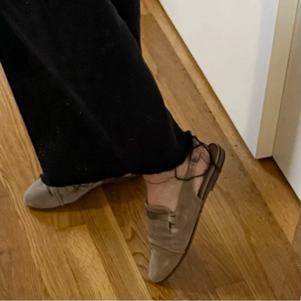 Pantanetti Suede Slingback Ballet Flats – Italy